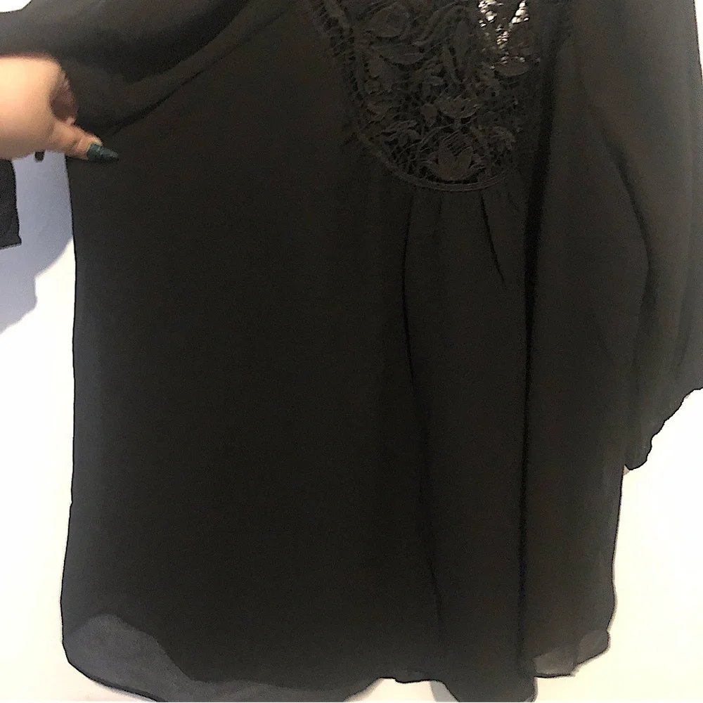 City chic black lace love top sz 18 NWT - Picture 9 of 10